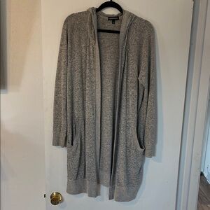 Inspired Hearts Heather Gray Hooded Cardigan